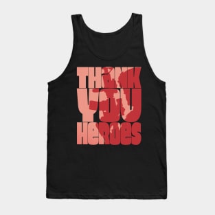 Thank You Heroes Soldier Silhouette Tank Top